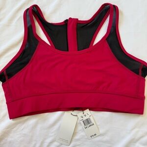 Alala Fuchsia and Black Sports Bra